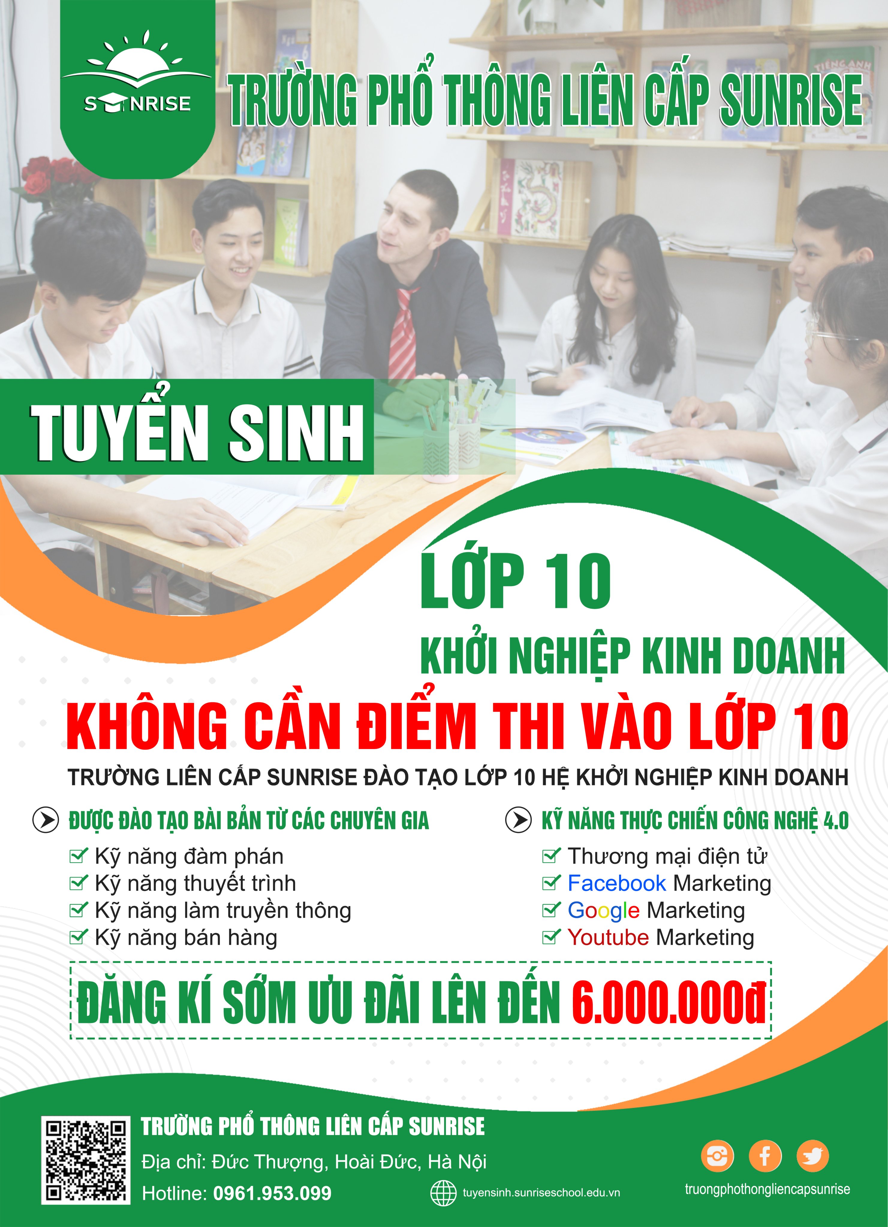 LỚP 10 KHỞI NGHIỆP KINH DOANH – KỸ NĂNG THỰC CHIẾN CÔNG NGHỆ 4.0