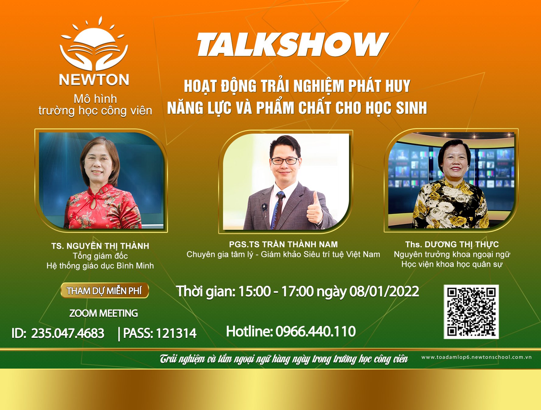 Talkshow : Hoạt động trải nghiệm phát huy năng lực và phẩm chất cho học sinh